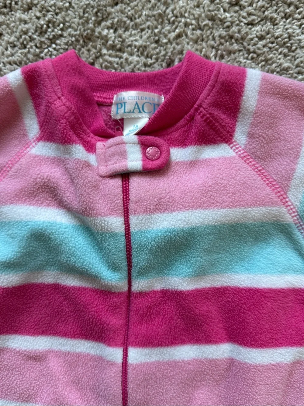 Baby Girl Fleece Footed Pajamas Bundle 18 Months Fleece Footed One-Piece Outfit